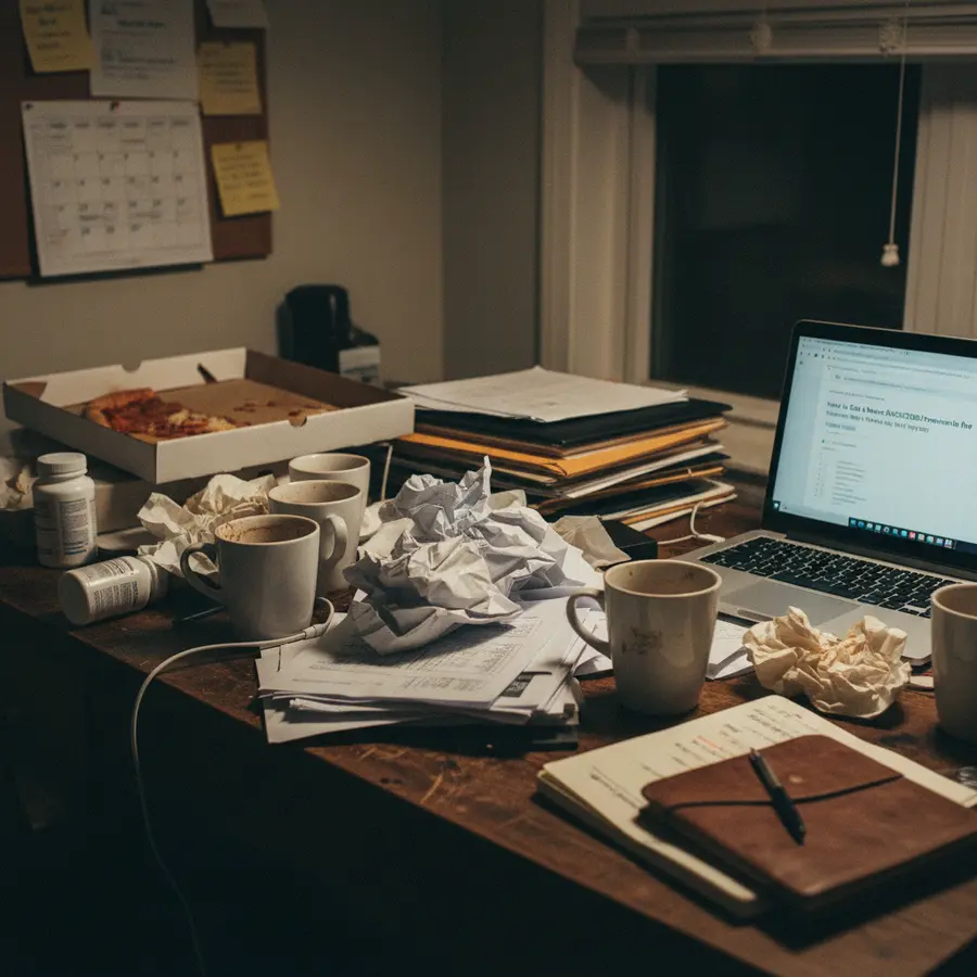 How to Get a News Article Removed from the Internet: What Worked for Us (Step-by-Step with Real Results) - Photo Crumpled legal bills and empty coffee cups on a cluttered desk