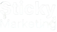 logo white sticky marketing