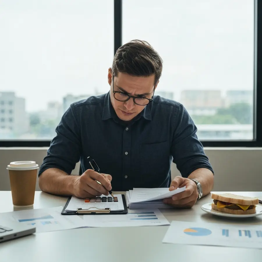My simple method for spotting competitor backlink gaps - Photo Entrepreneur analyzing competitor backlink gaps and campaign costs for SEO strategy