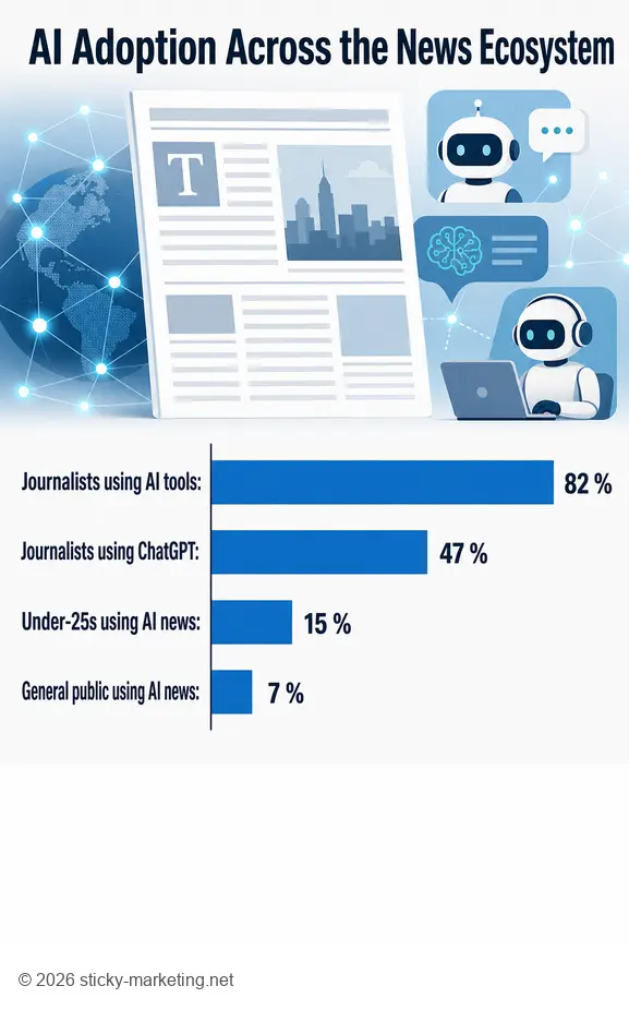 AI news adoption rates data to optimize a simple PR plan for small projects.
