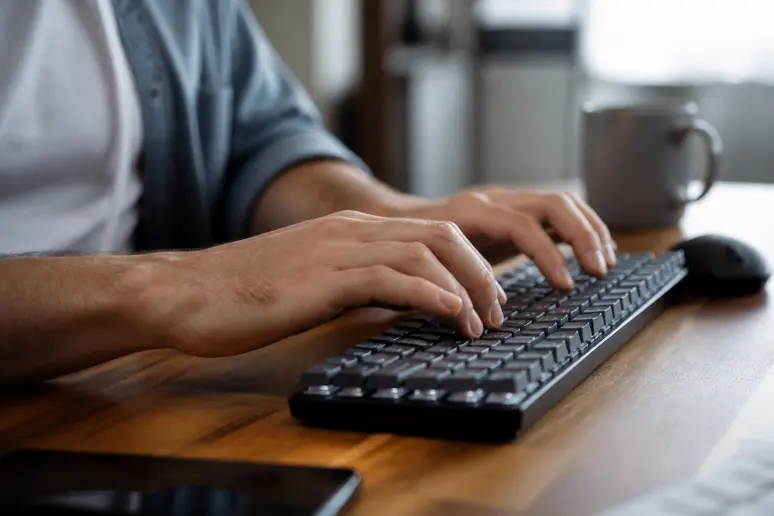 Data analyst writing SQL queries to export search console data into BigQuery.