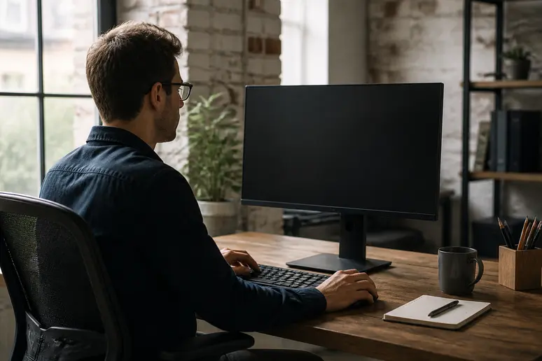 Developer reviewing raw database event logs to track product adoption metrics on a small budget